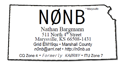 Nate's QSL